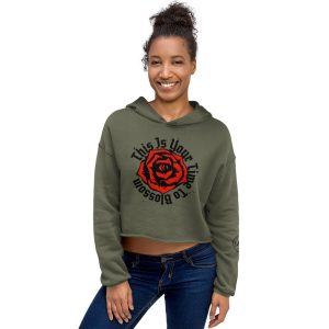AD Blossom Crop Hoodie
