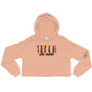AD Animal Print Crop Hoodie