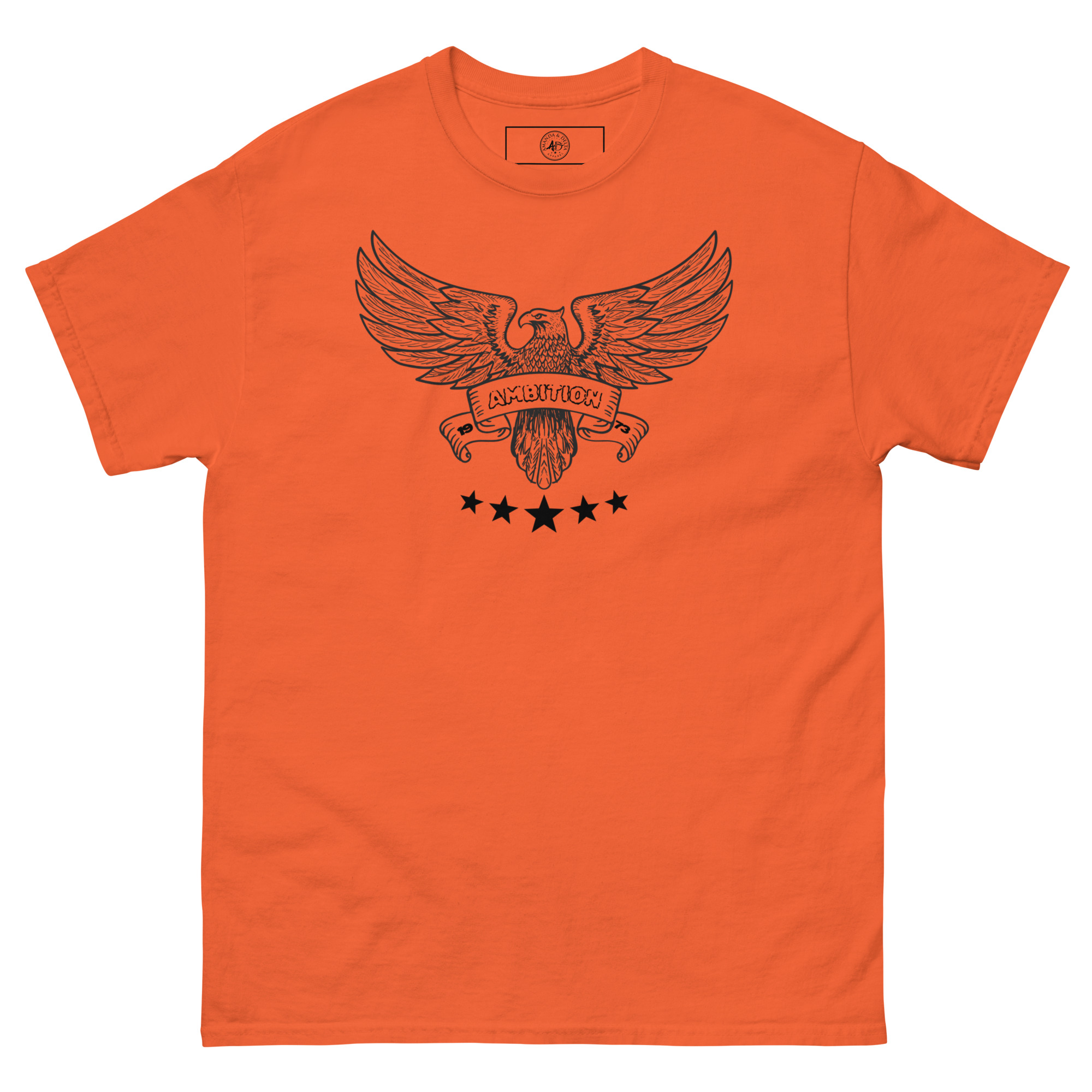 unisex-classic-tee-orange-front-66d5dc05159b2.jpg