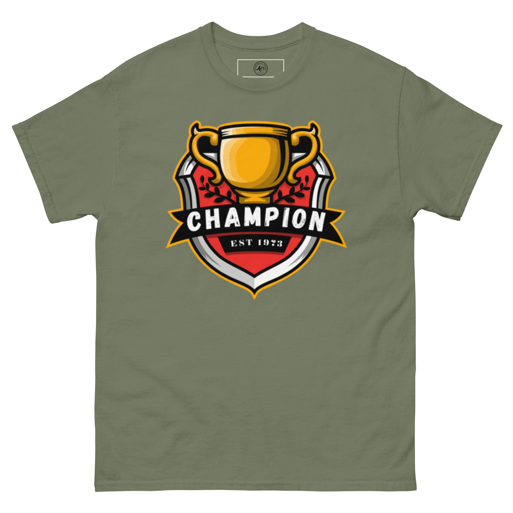 unisex-classic-tee-military-green-front-6725713b9e770.jpg
